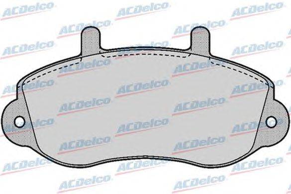 Комплект тормозных колодок, дисковый тормоз ACDelco AC677381D