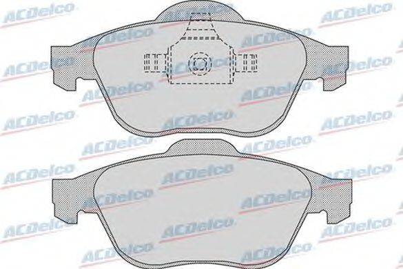 Комплект тормозных колодок, дисковый тормоз ACDelco AC686481D