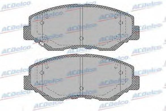 Комплект тормозных колодок, дисковый тормоз ACDelco AC691381D