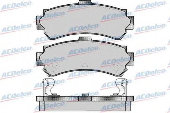 Комплект тормозных колодок, дисковый тормоз ACDelco AC695081D