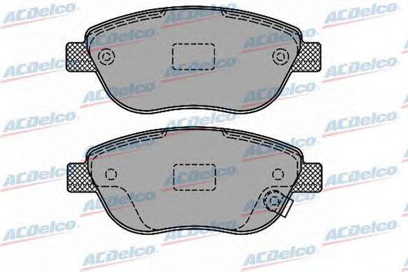 Комплект тормозных колодок, дисковый тормоз ACDelco AC827581D