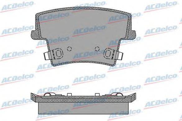 Комплект тормозных колодок, дисковый тормоз ACDelco AC853183D