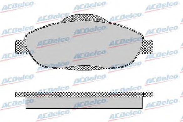 Комплект тормозных колодок, дисковый тормоз ACDelco AC856481D
