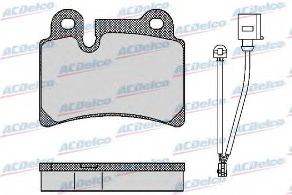 Комплект тормозных колодок, дисковый тормоз ACDelco AC871381D