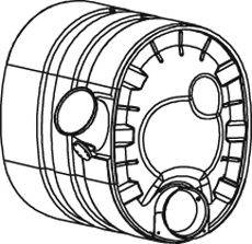 Средний / конечный глушитель ОГ DINEX 80474