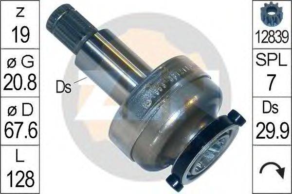 Привод с механизмом свободного хода, стартер ERA 225708