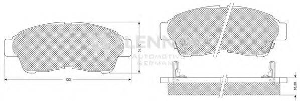 Комплект тормозных колодок, дисковый тормоз FLENNOR FB210240