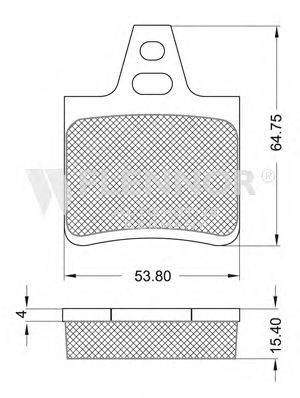 Комплект тормозных колодок, дисковый тормоз FLENNOR FB210311
