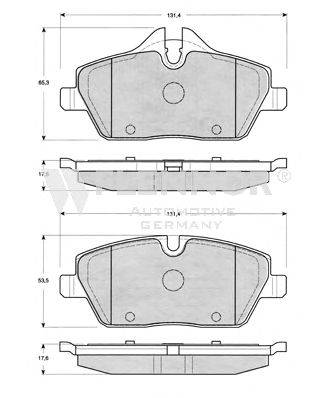 Комплект тормозных колодок, дисковый тормоз FLENNOR FB210680