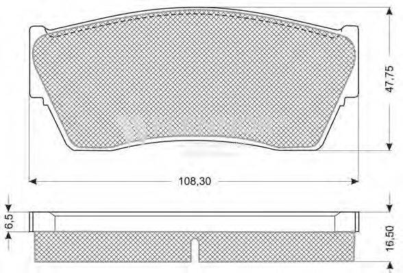 Комплект тормозных колодок, дисковый тормоз FLENNOR FB211227