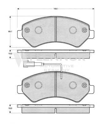 Комплект тормозных колодок, дисковый тормоз FLENNOR FB211393