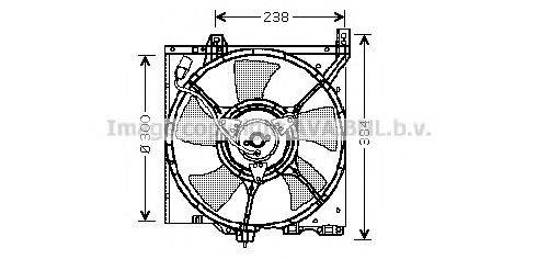 Вентилятор, охлаждение двигателя AVA QUALITY COOLING DN7520