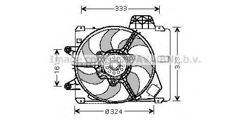 Вентилятор, охлаждение двигателя AVA QUALITY COOLING FT7286