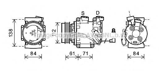 Компрессор, кондиционер AVA QUALITY COOLING HDAK275