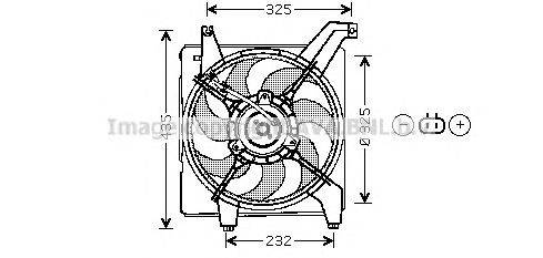 Вентилятор, охлаждение двигателя AVA QUALITY COOLING HY7507