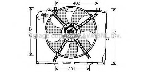 Вентилятор, охлаждение двигателя AVA QUALITY COOLING MS7503