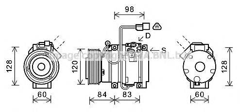 Компрессор, кондиционер AVA QUALITY COOLING MTK227