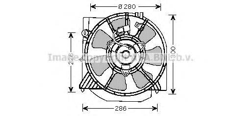 Вентилятор, охлаждение двигателя AVA QUALITY COOLING MZ7541