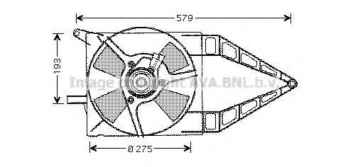 Вентилятор, охлаждение двигателя AVA QUALITY COOLING OL7503