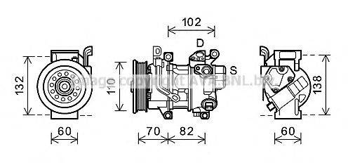 Компрессор, кондиционер AVA QUALITY COOLING TOK622