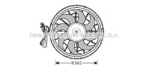 Вентилятор, охлаждение двигателя AVA QUALITY COOLING VO7504