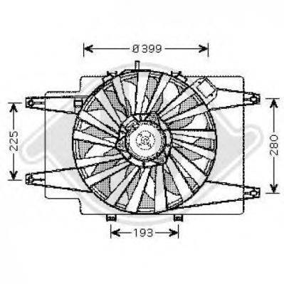 Вентилятор, охлаждение двигателя DIEDERICHS 3041301