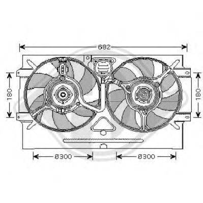 Вентилятор, охлаждение двигателя DIEDERICHS 8220303