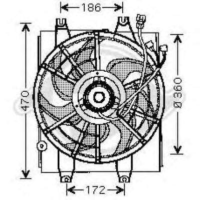 Вентилятор, охлаждение двигателя DIEDERICHS 8682001