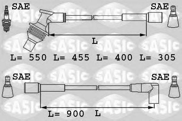 Комплект проводов зажигания SASIC 9284010