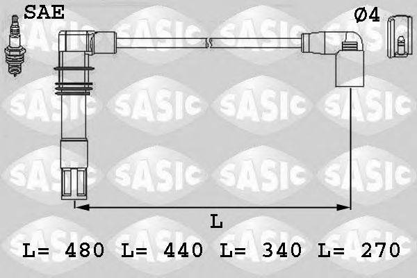 Комплект проводов зажигания SASIC 9286013