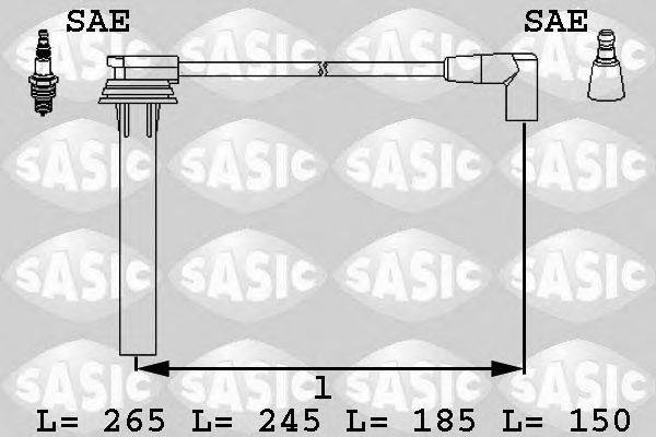 Комплект проводов зажигания SASIC 9286029