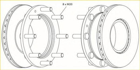 Тормозной диск BERAL BCR307A
