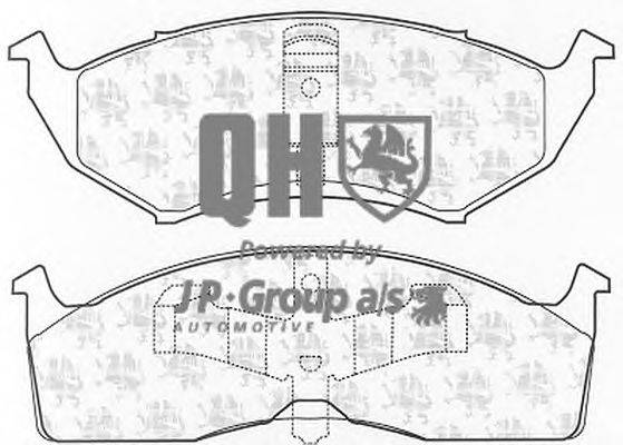Комплект тормозных колодок, дисковый тормоз JP GROUP BP1031