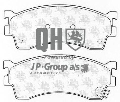 Комплект тормозных колодок, дисковый тормоз JP GROUP BP1235