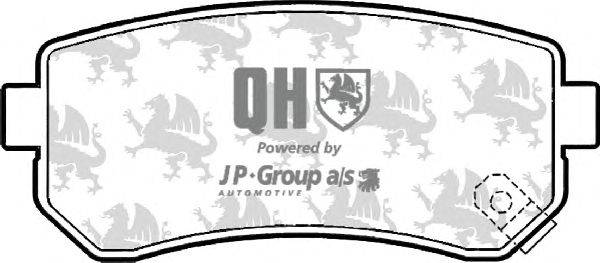 Комплект тормозных колодок, дисковый тормоз JP GROUP BP1538