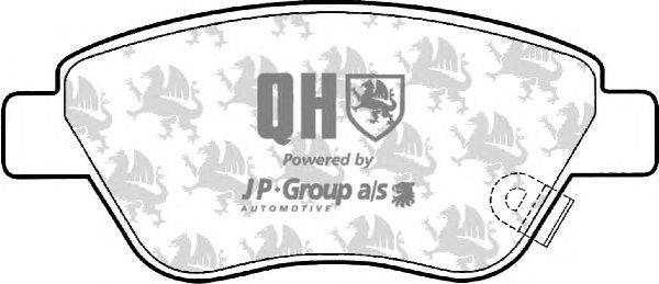 Комплект тормозных колодок, дисковый тормоз JP GROUP BP1550
