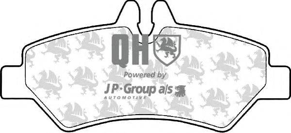 Комплект тормозных колодок, дисковый тормоз JP GROUP BP1556