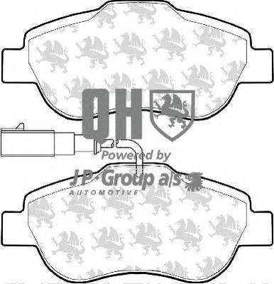 Комплект тормозных колодок, дисковый тормоз JP GROUP BP1578