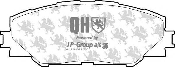 Комплект тормозных колодок, дисковый тормоз JP GROUP BP1601