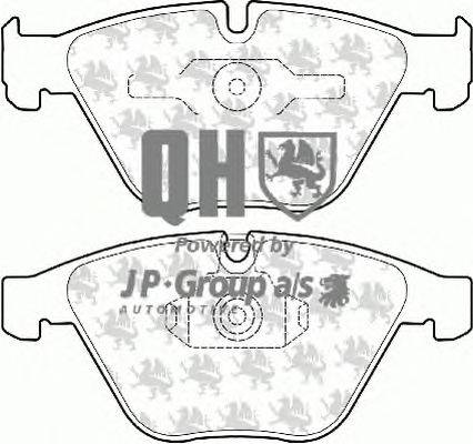 Комплект тормозных колодок, дисковый тормоз JP GROUP BP1605