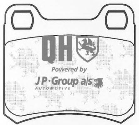 Комплект тормозных колодок, дисковый тормоз JP GROUP BP342