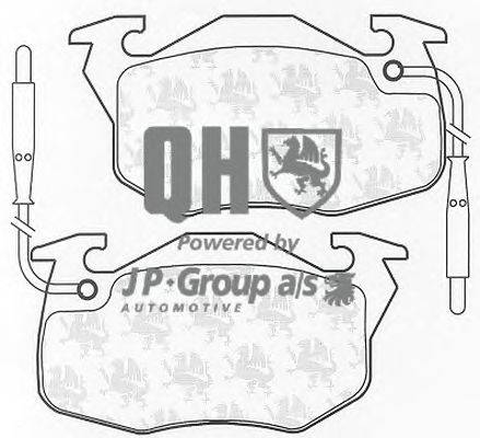 Комплект тормозных колодок, дисковый тормоз JP GROUP BP537