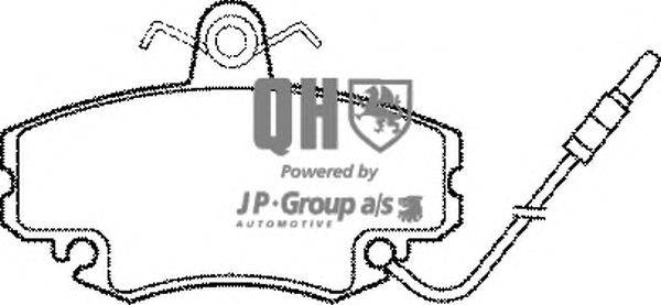 Комплект тормозных колодок, дисковый тормоз JP GROUP BP750