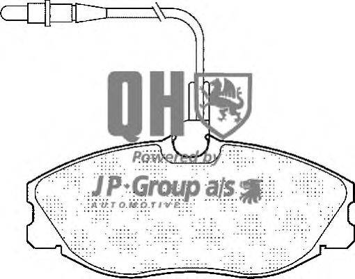 Комплект тормозных колодок, дисковый тормоз JP GROUP BP865