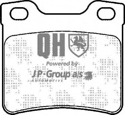 Комплект тормозных колодок, дисковый тормоз JP GROUP BP866