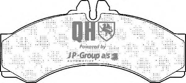 Комплект тормозных колодок, дисковый тормоз JP GROUP BP878