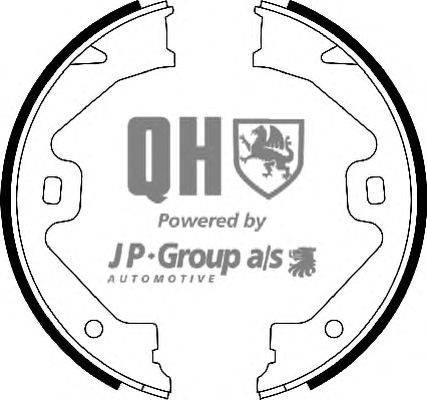 Комплект тормозных колодок, стояночная тормозная система JP GROUP BS1141