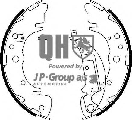 Комплект тормозных колодок JP GROUP BS1142