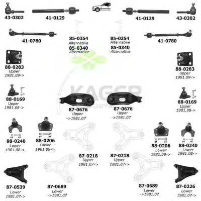 Подвеска колеса KAGER 800177