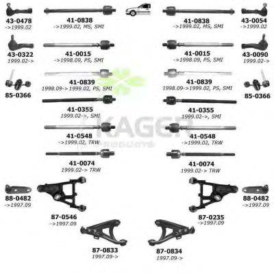 Подвеска колеса KAGER 800367